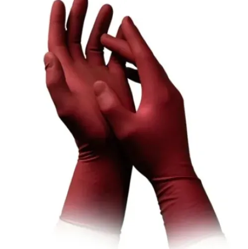 Servicezubehör*AMPri Absogel Handschuh Latex puderfrei Bordeaux