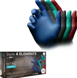 Servicezubehör*AMPri Med-Comfort Style 4 Elements Nitrilhandschuhe Farbmix