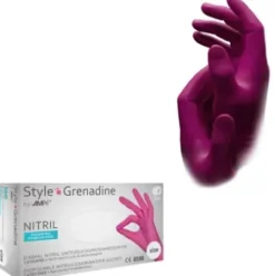 Servicezubehör*AMPri Med-Comfort Style Handschuhe Nitril puderfrei magenta