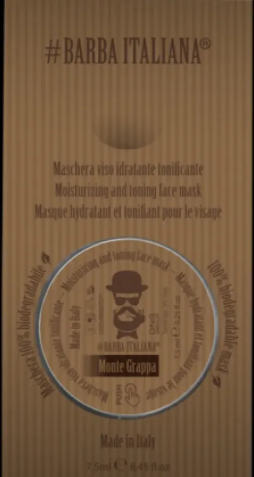 Barber*Barba Italiana Monte Grappa Feuchtigkeitsspendende und belebende Gesichtsmaske