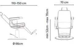 Coiffeureinrichtungen* Barberstuhl Arnold