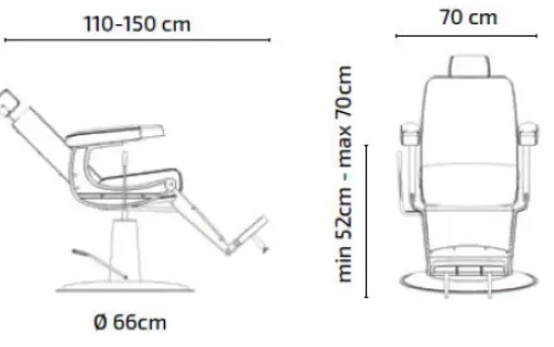 Coiffeureinrichtungen* Barberstuhl Arnold