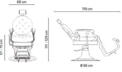 Coiffeureinrichtungen* Barberstuhl Arthur, schwarz