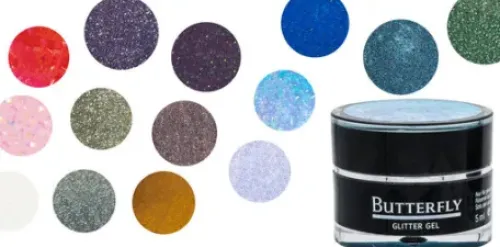 Gel*dobi Butterfly Glitter Gel