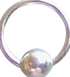 Nail Art*dobi Piercing-Ring mit Kugel