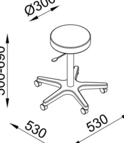 Arbeitsstühle / Hocker* DOBI Smartline Arbeitshocker Fiona