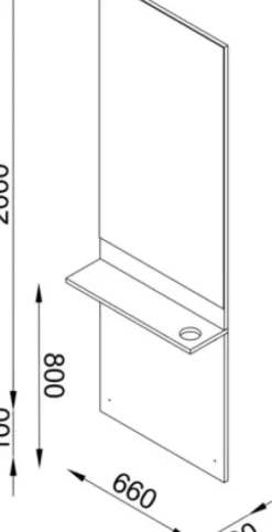 Coiffeureinrichtungen* DOBI Smartline Bedienungsplatz Paras