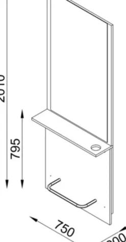 Coiffeureinrichtungen* DOBI Smartline Bedienungsplatz Fiaro