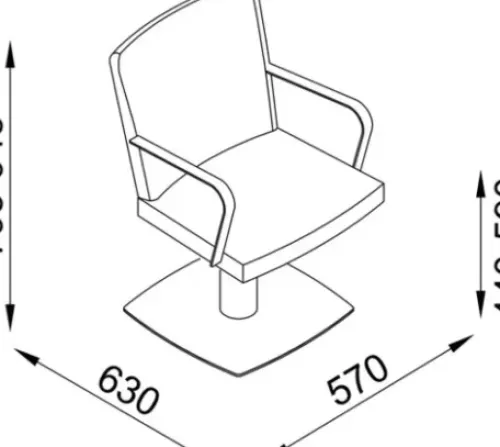 Coiffeureinrichtungen* DOBI Smartline Frisierstuhl Riad