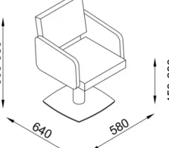 Coiffeureinrichtungen* DOBI Smartline Frisierstuhl Yakar