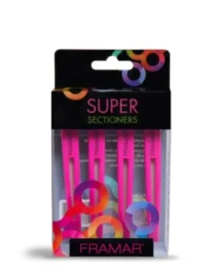 Servicezubehör*FRAMAR Super Sectioners Haarclips mit Gummiband