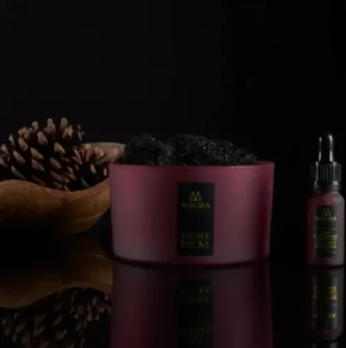 Unterhaltsbedarf* MAGMA London Magma Rocks Red Cashmere Volcanic Rock Diffuser
