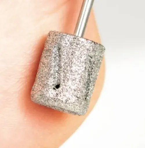 Instrumente*promed Hornhaut-Dränagenschleifer, Saphir, grob, nicht autoklavierbar