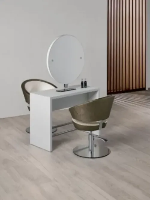 Coiffeureinrichtungen* Salon Ambience Doppelbedienungsplatz Brooklyn, rund