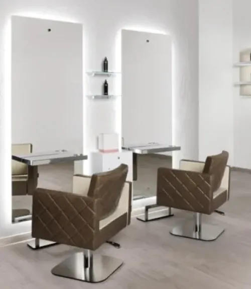 Coiffeureinrichtungen* Salon Ambience Frisierstuhl Square+