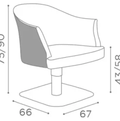 Coiffeureinrichtungen* Salon Ambience Frisierstuhl Margot