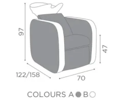 Coiffeureinrichtungen* Salon Ambience Rückwaschanlage Iconwash