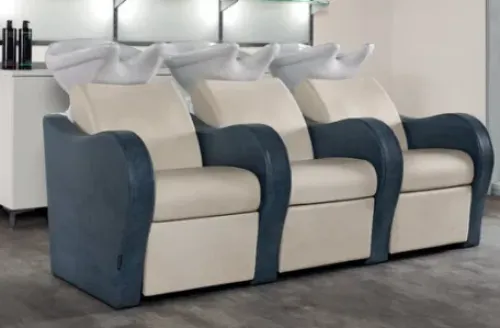 Coiffeureinrichtungen* Salon Ambience Rückwaschanlage Luxury, 3er Bank