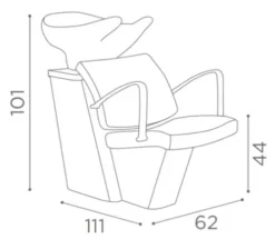 Coiffeureinrichtungen* Salon Ambience Rückwaschanlage Compact, schwarz