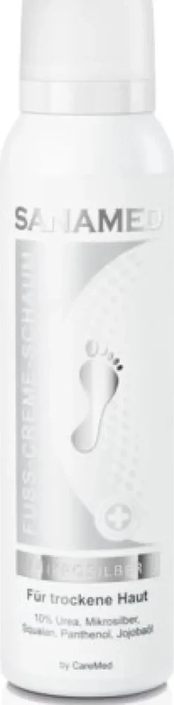 Pflegeprodukte*SANAMED Mikrosilber Fuss-Creme-Schaum
