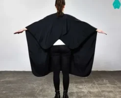 Textil*TREND DESIGN Classic Haarschneideumhang mit Druckknopf