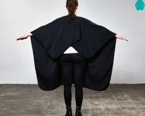 Textil*TREND DESIGN Classic Haarschneideumhang mit Druckknopf