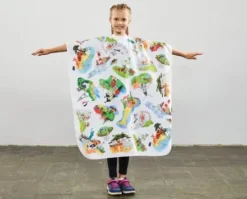 Textil*TREND DESIGN Kids World Kinder Haarschneideumhang