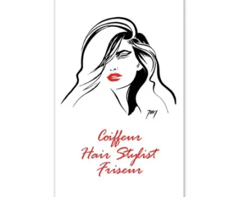 Administration*TREND DESIGN Terminkarten - Langhaarmotiv