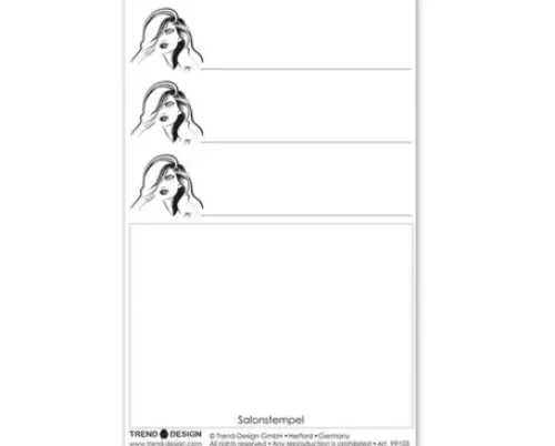 Administration*TREND DESIGN Terminkarten - Langhaarmotiv