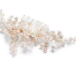 Accessoires* Trisa Celebride Blüten und Perlen Haarkamm