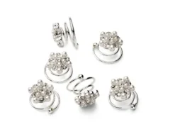 Accessoires* Trisa Celebride Curlies mit weissen Perlen und Strass