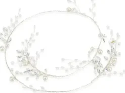 Accessoires* Trisa Celebride Drahtdekoration mit verschiedenen Perlen und Kristallsteinen 75 cm