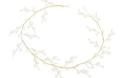 Accessoires* Trisa Celebride Drahtdeko in hellem gold mit kleinen Perlenblünchen