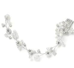 Accessoires* Trisa Celebride Haarkamm mit Perlen und Strass und zarter, formbarer Drahtdeko