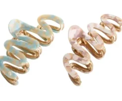 Accessoires* Trisa Fashion Geschwungene Haarklemme mit einer Acrylverzierung