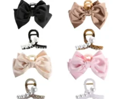 Accessoires* Trisa Fashion Haarklemme mit Perlen und Haarklemme mit Masche