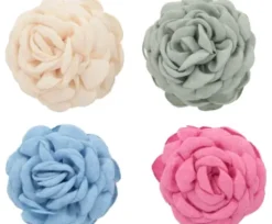 Accessoires* TRISA Fashion Stoffblume auf Haarklammer Set