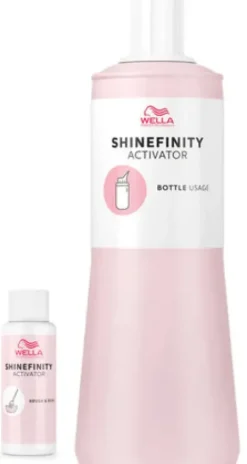 Farbe/blondierung*Wella Shinefinity Activator Bottle Usage 2%